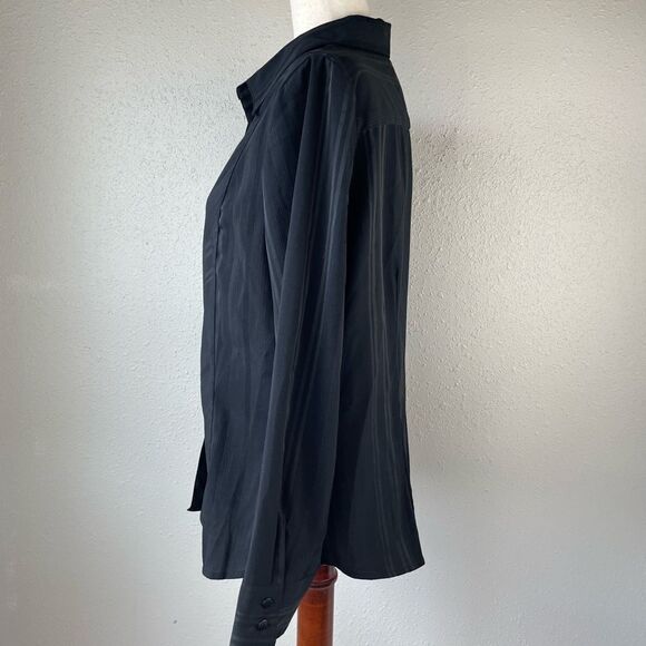 East 5th Black Button Down Dress Shirt Size L EUC - Picture 3 of 7
